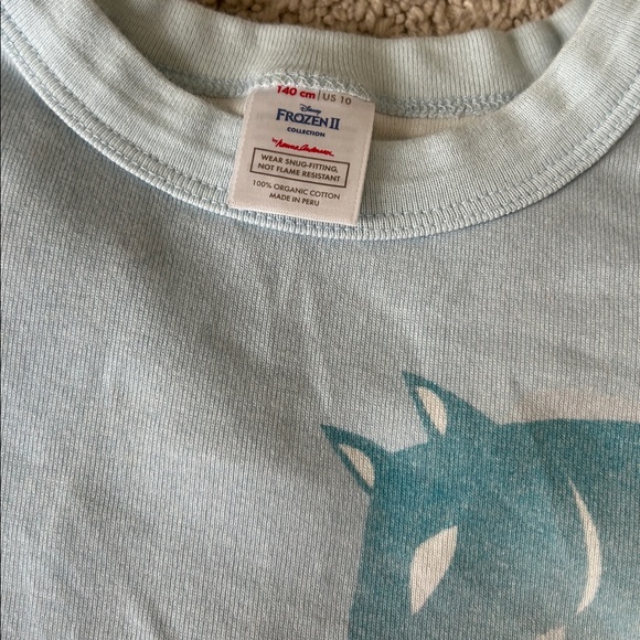 Hanna Andersson 140 10 Frozen 2 Long sleeve pajama set Organic cotton - Picture 2 of 4